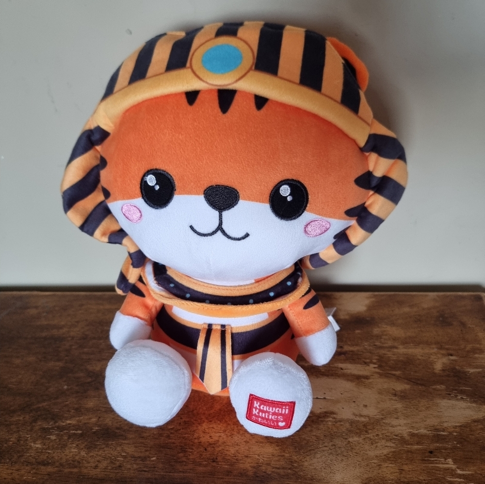 Kawaii Cuties Tiger Plush Dressed An Egytian Pharaoh Style Stuffed Animal Toy 12